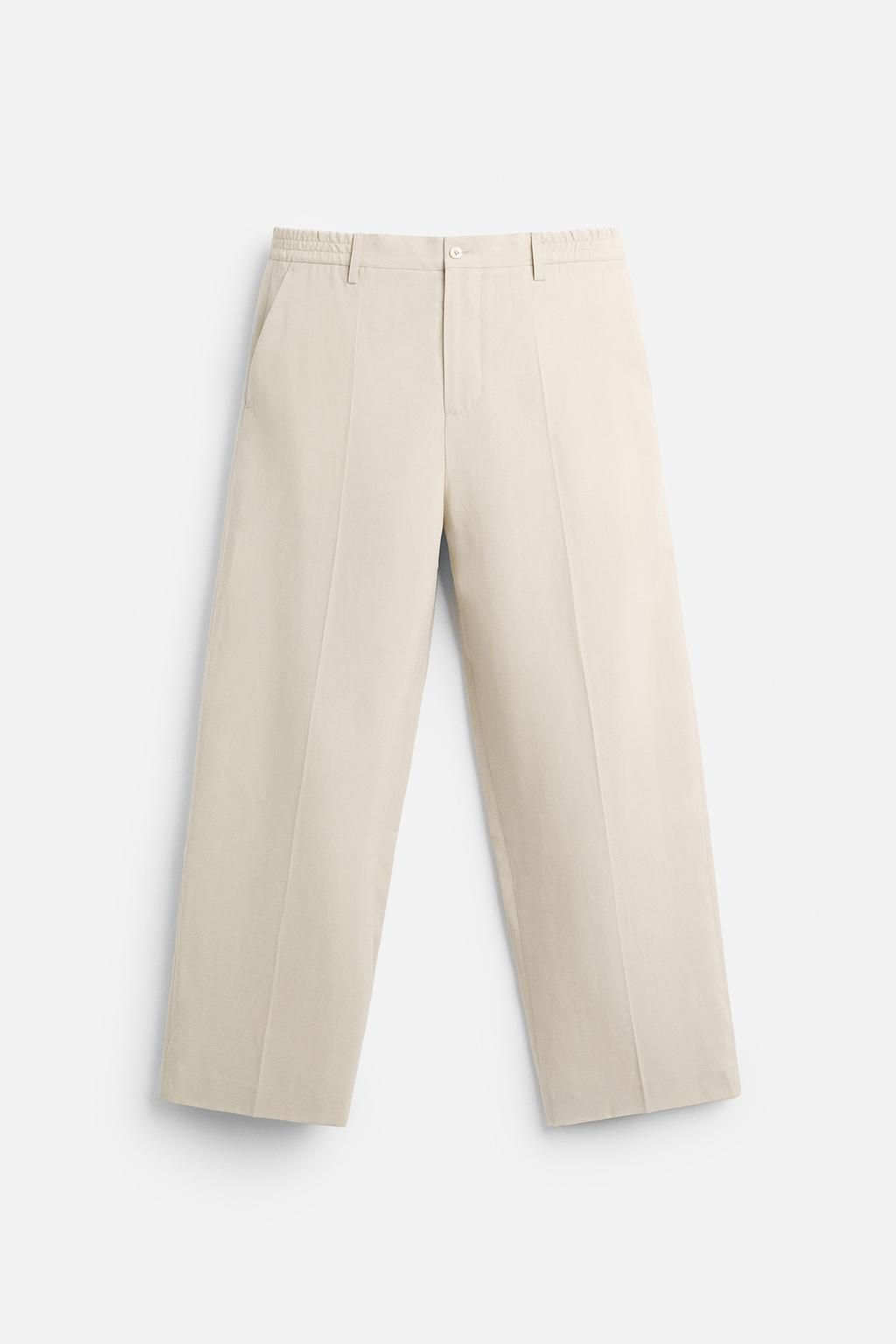 LYOCELL BLEND TROUSERS - Zara фото 14