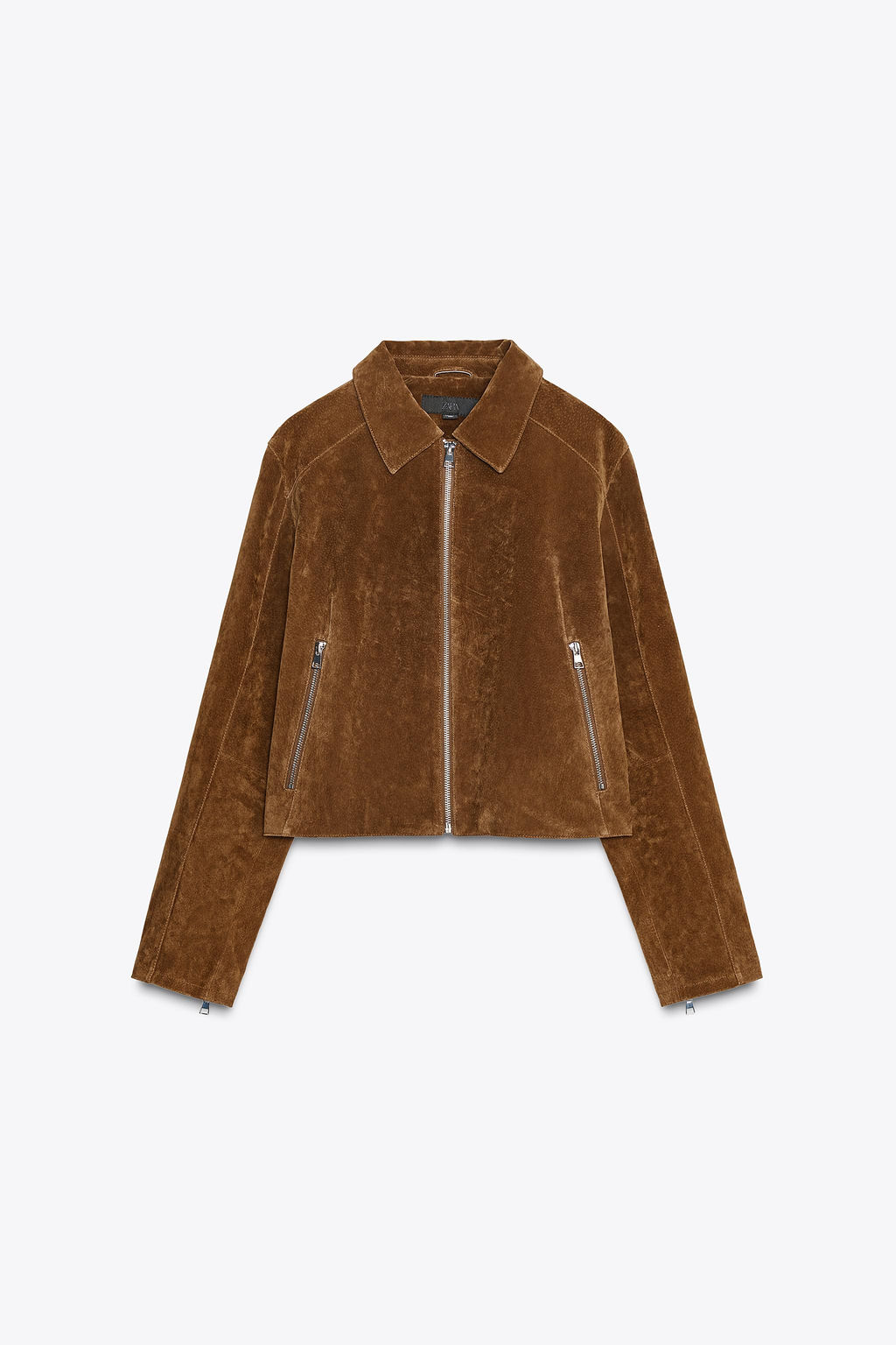 100% LEATHER SHORT JACKET - Zara фото 10