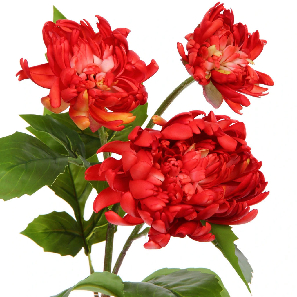 Цветок искусственный "Natur" 67см Пион красный