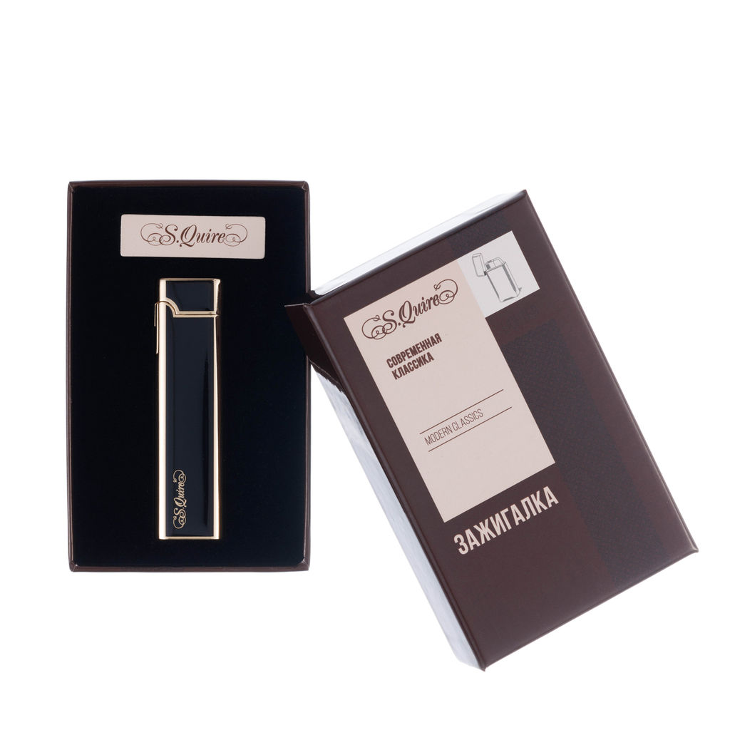 Зажигалка S.QUIRE FL086-Black фото 5