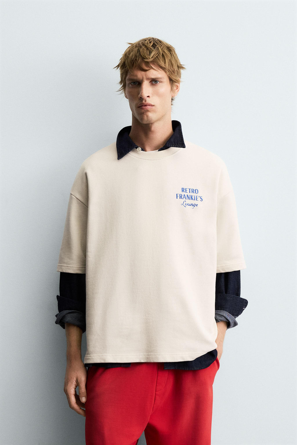WASHED GRAPHIC PRINT SWEATSHIRT - Zara фото 2