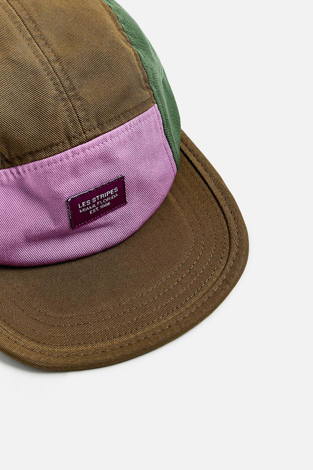 COLOUR BLOCK FLAT PEAK CAP - Zara фото 3