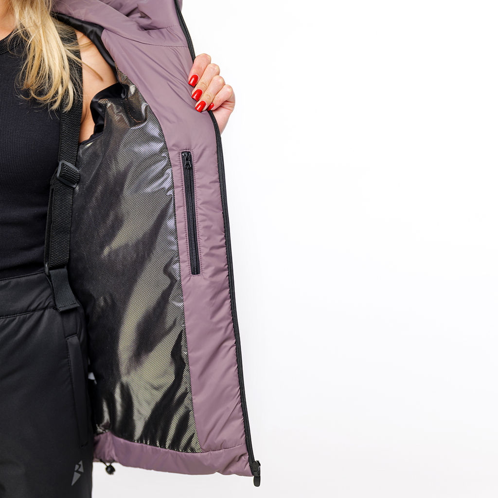 RODOS Утеплённый костюм женский зима М-289 Бежевый/Чёрный  фото 92