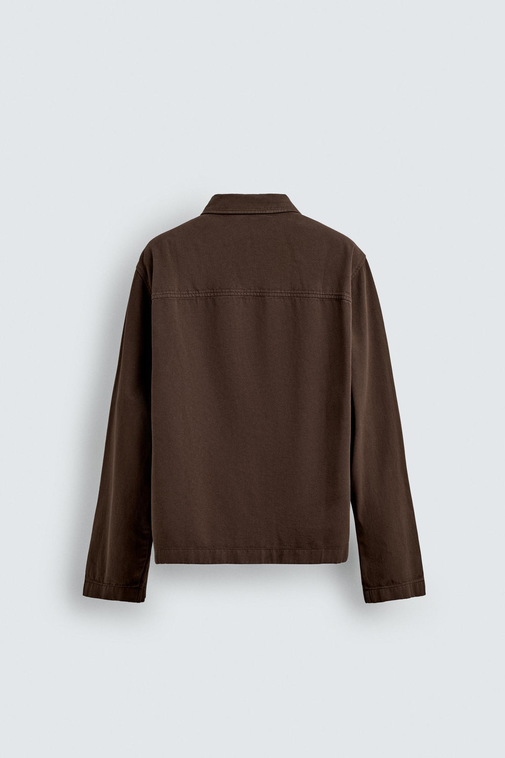 EMBROIDERED TEXTURED OVERSHIRT - Zara фото 9