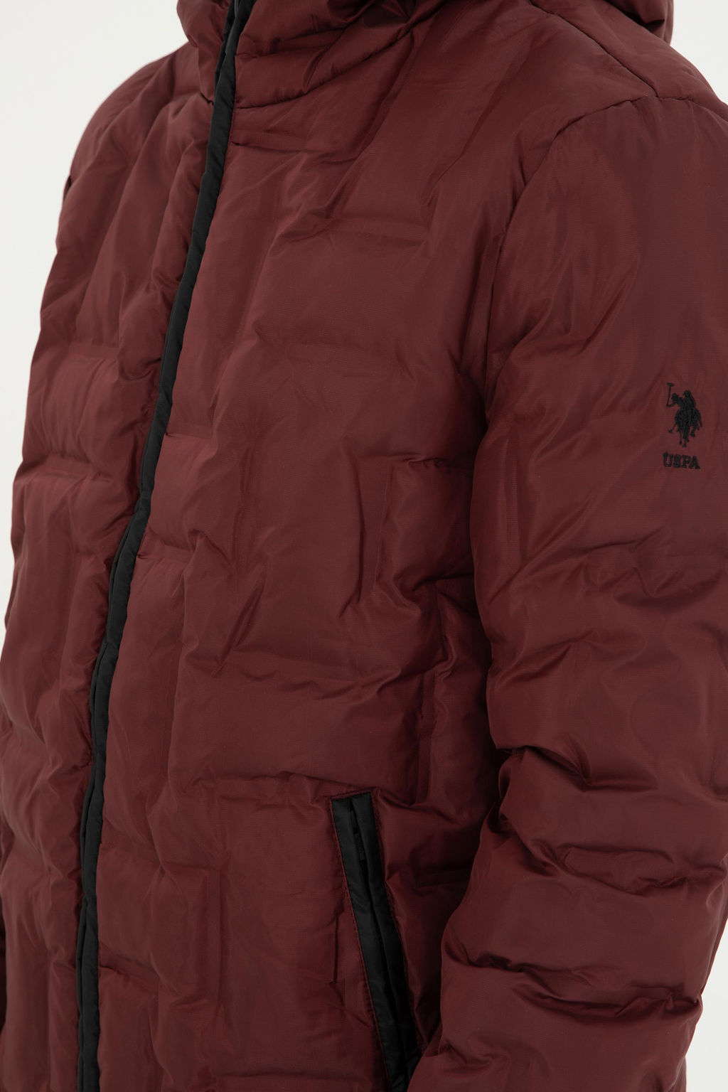 Мужское бордово-красное пальто Неожиданная скидка в корзине - U.s. polo assn фото 7