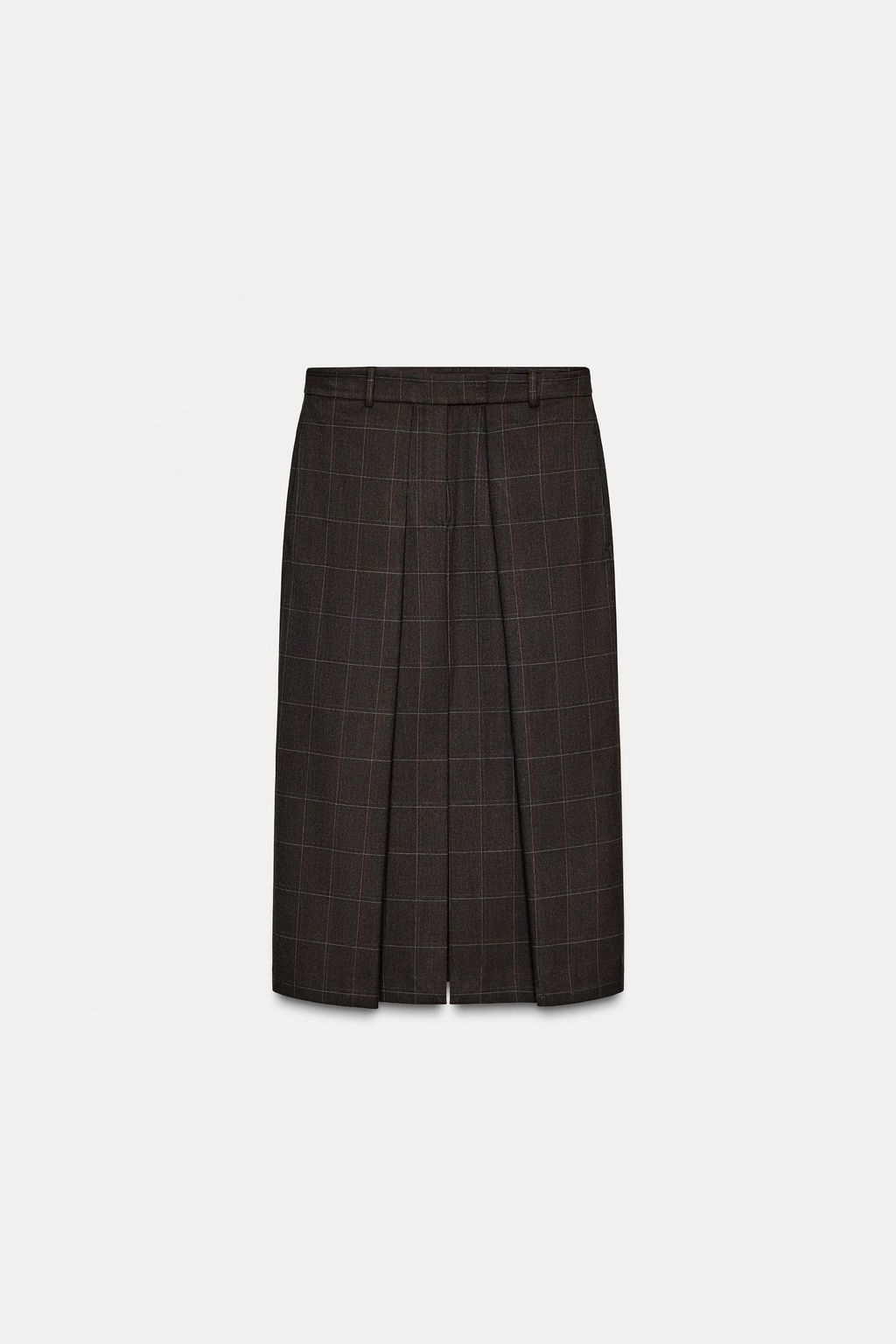 ZW COLLECTION PLEATED CHECK SKIRT - Zara фото 5