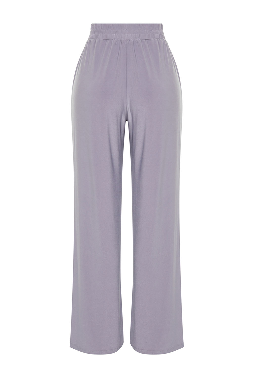 TRENDYOLMILLA Siyah Wide Leg/Rahat Kesim Yuksek Bel Esnek Orme Pantolon TWOSS23PL00129  фото 39