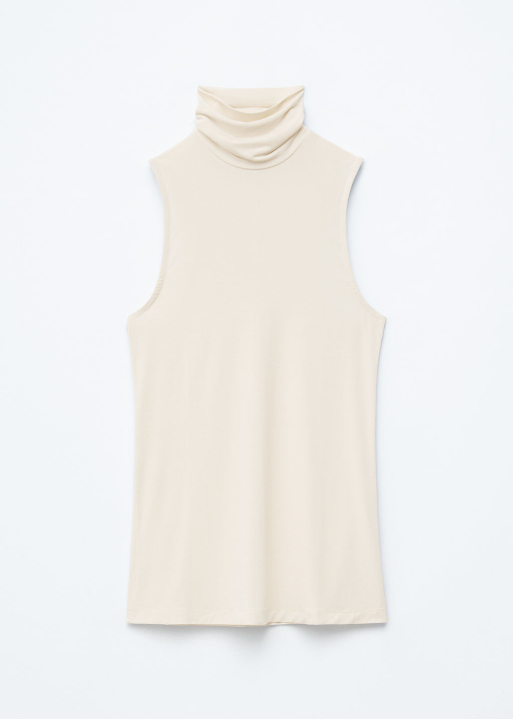 Top de cuello alto sin mangas