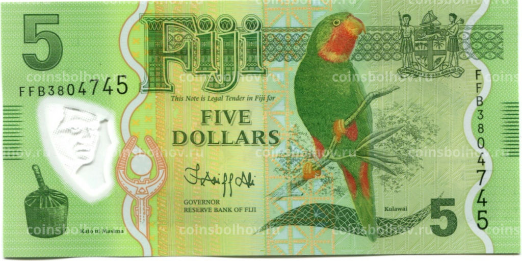 5 долларов 2022 года Фиджи