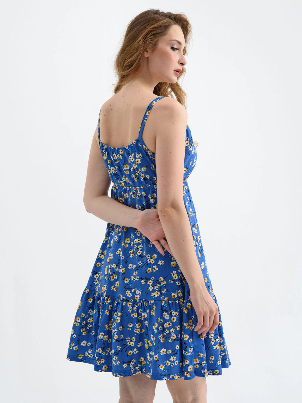 Сарафан Оптима Сиеста хлопок синий фото 29