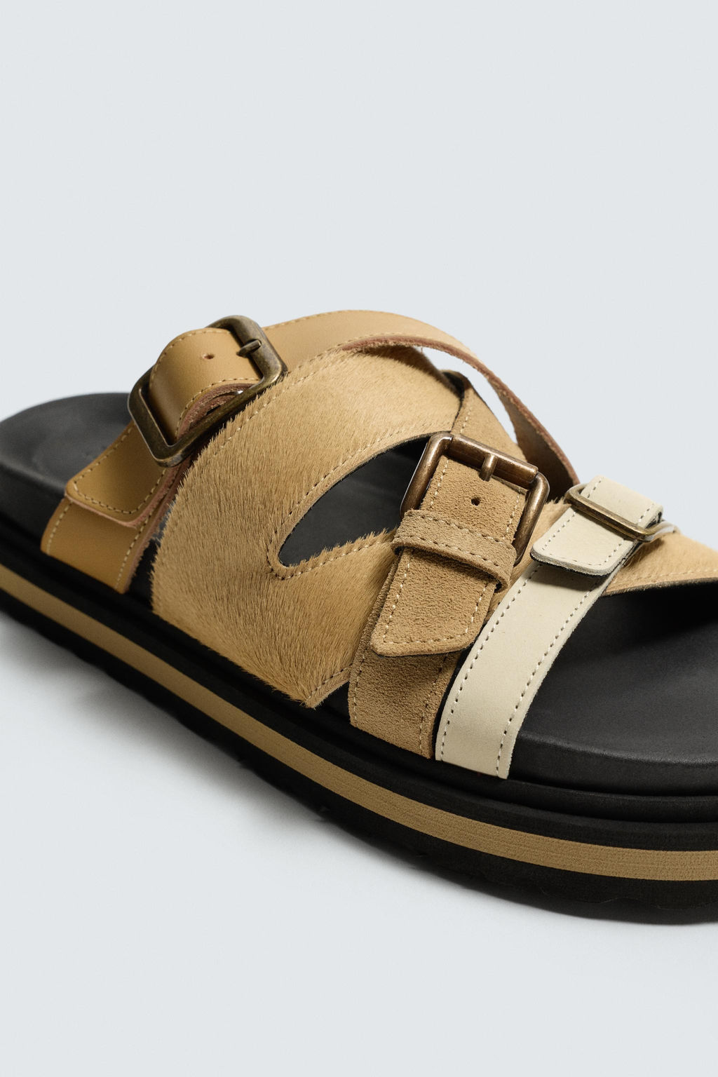 LTHR SNDLS / Beige - Zara фото 6