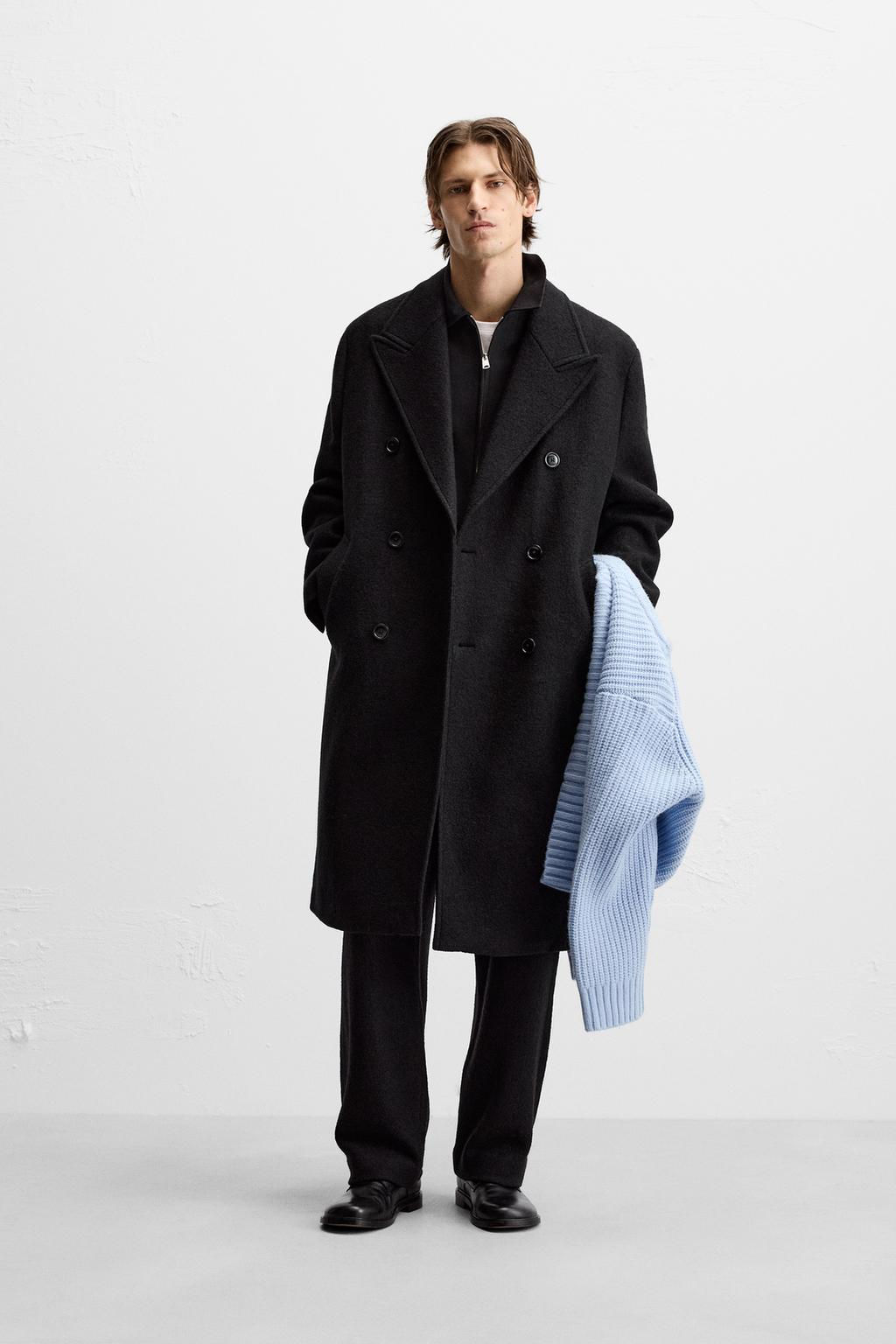 BOUCLE TEXTURED WOOL COAT - Zara фото 3