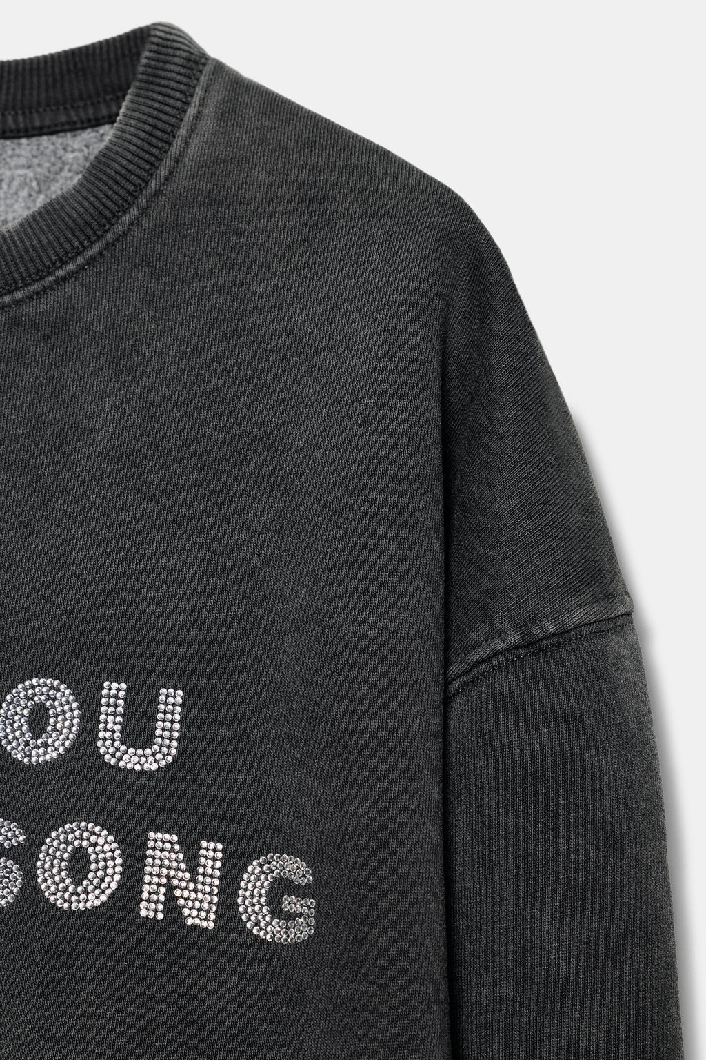 WASHED SLOGAN SWEATSHIRT - Zara фото 7