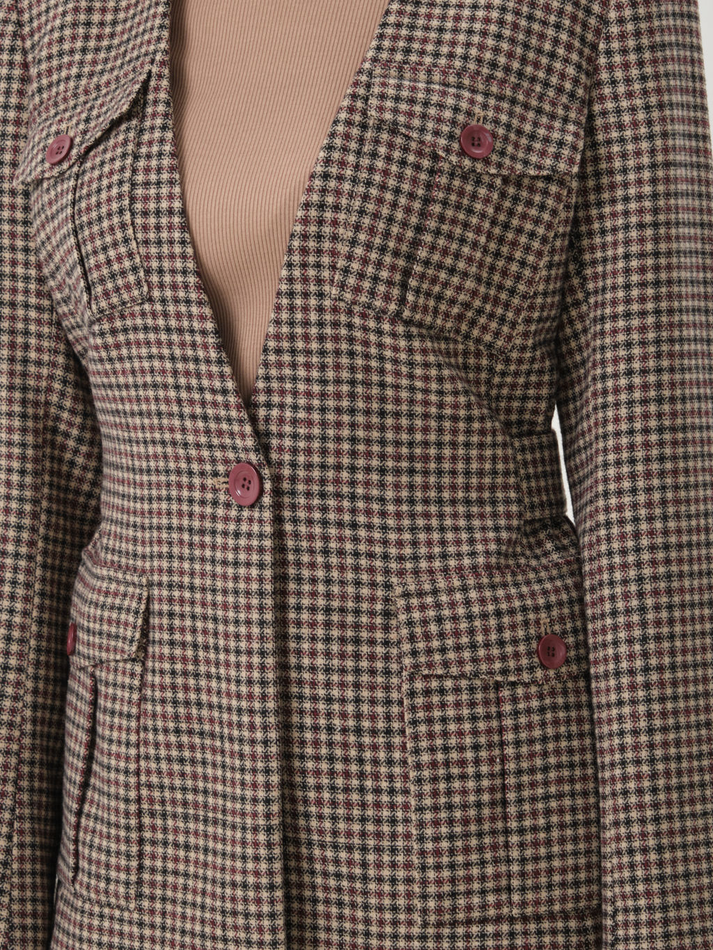 Жакет в мелкую клетку - Marchello marchellini фото 6