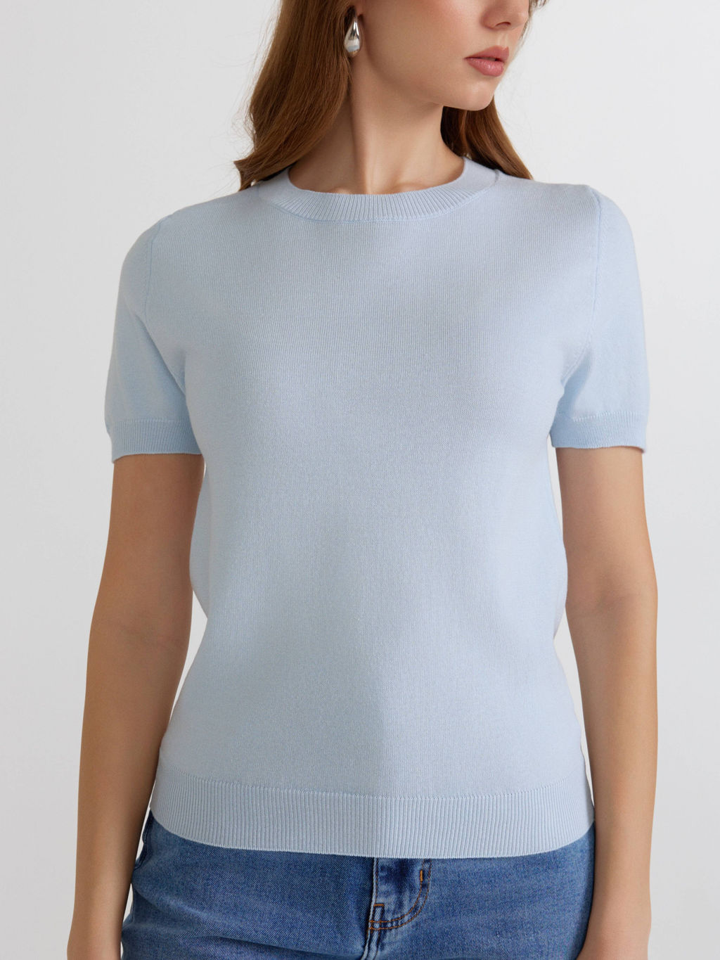 CONTE LDK2452 Джемпер женский light blue - Conte elegant фото 3