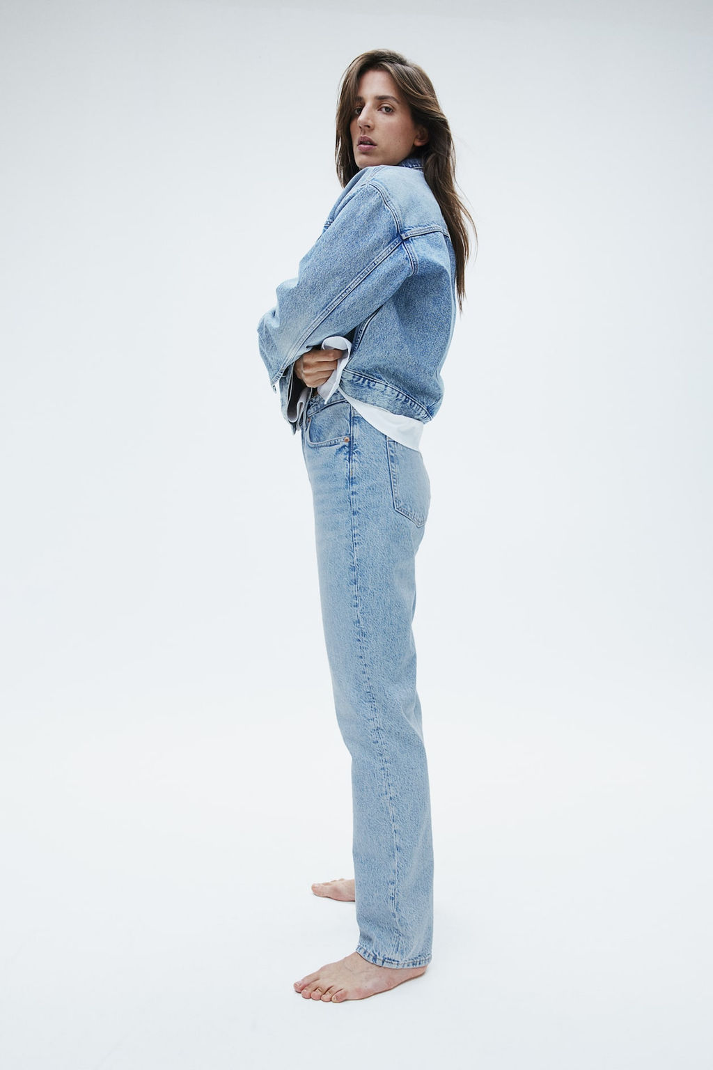 Straight High Jeans - H&m фото 5