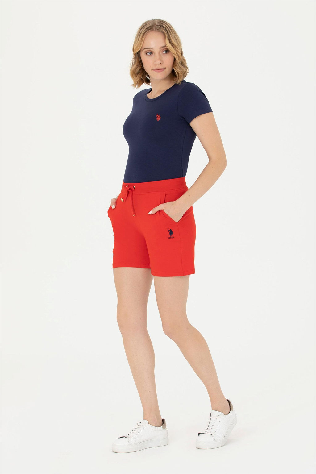 Женские красные вязаные шорты Неожиданная скидка в корзине - U.s. polo assn фото 9