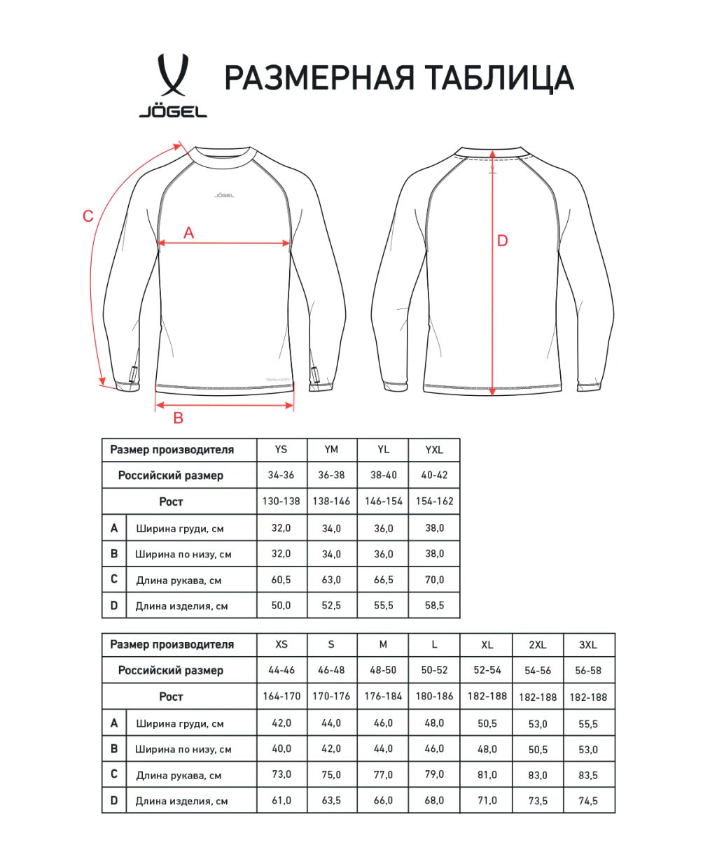 Джемпер компрессионный утепленный JOGEL CAMP PerFormDRY Baselayer Top Warm, красный  фото 6