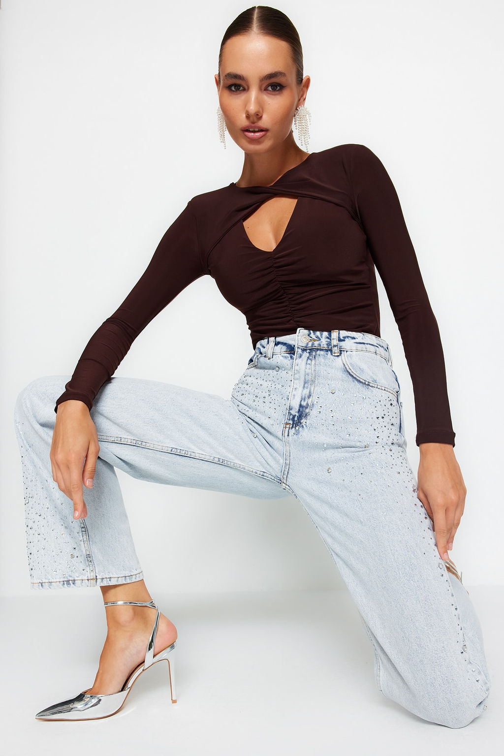 Kahverengi Cut Out/Pencere Detayl? Orme Body TPRAW24BD00001