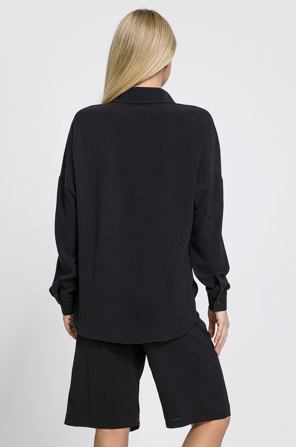 Женский летний костюм оверсайз из ткани-жатка Happy Fox  фото 6