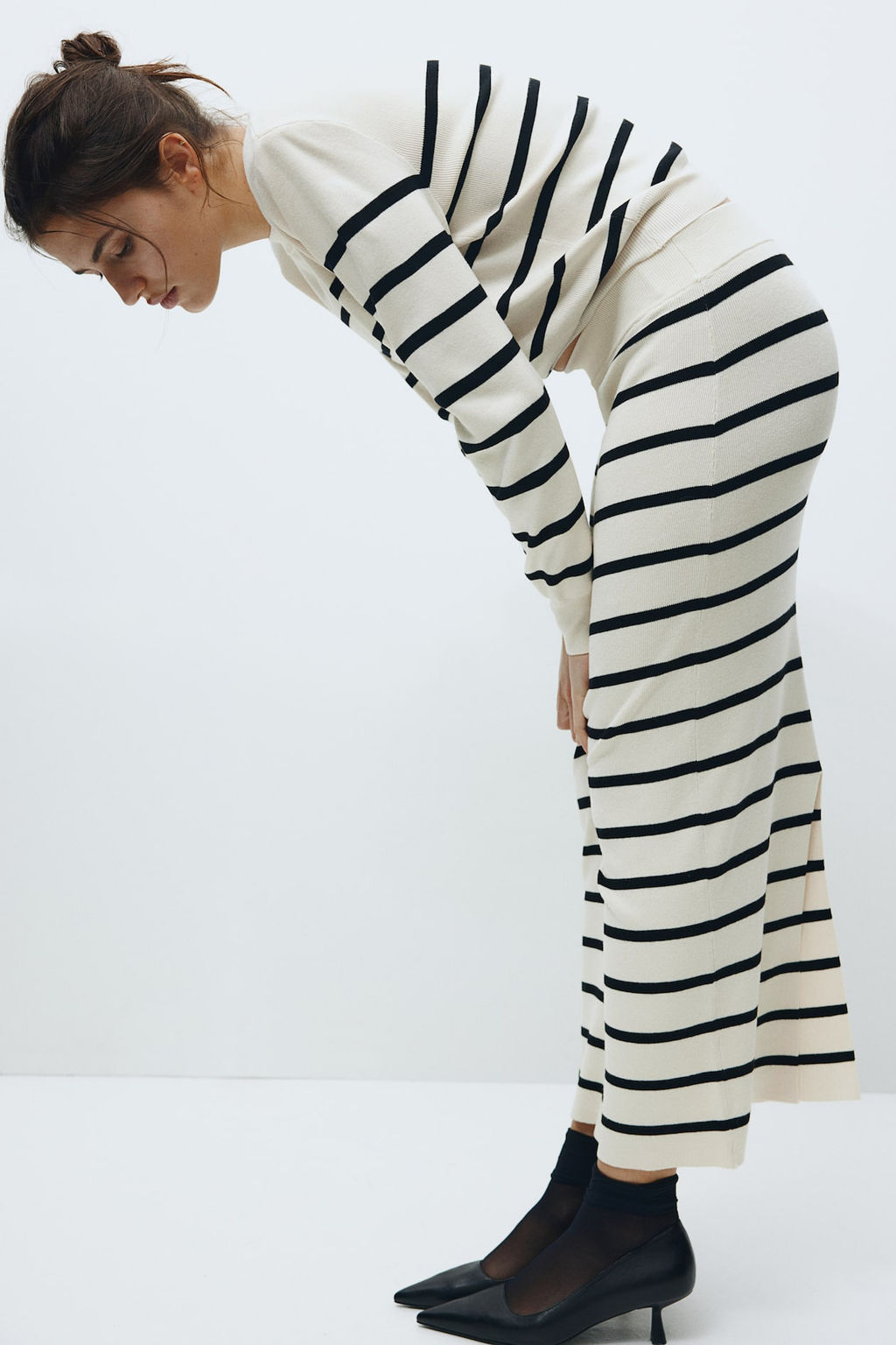 Falda en punto de canale - H&m фото 3