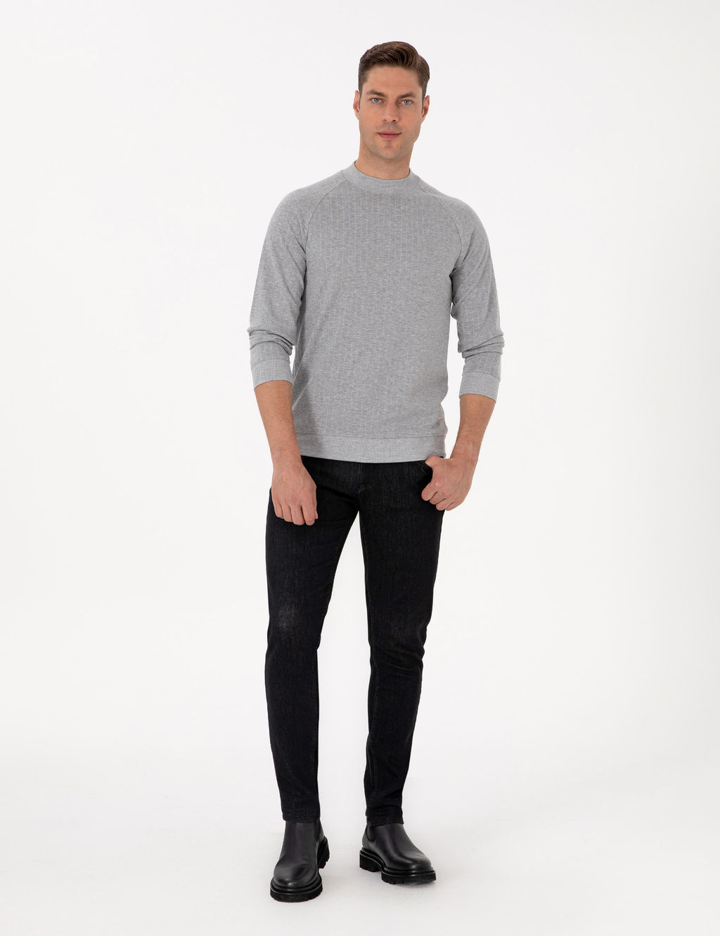 A__k Gri Melanj Regular Fit Sweatshirt - Pierre cardin фото 4