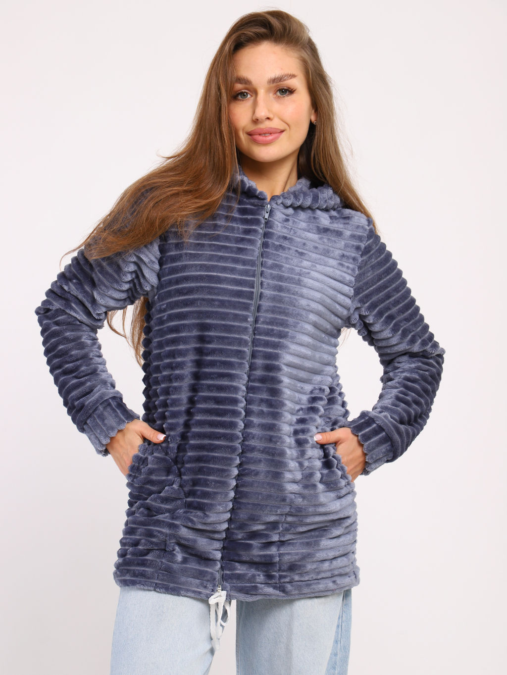 Толстовка женская 6-204 из велсофта - Новое кимоно фото 26