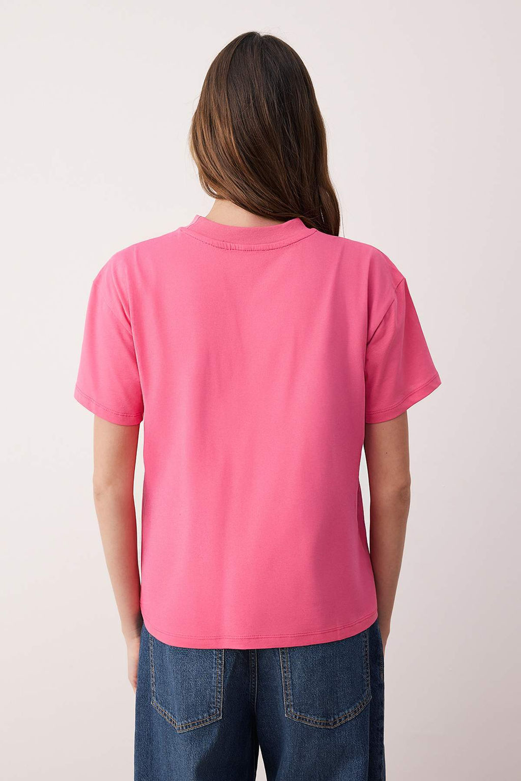 Siyah-Beyaz-Lacivert 3Lu Paket %100 Pamuk Regular/Normal Kal?p Dik Yaka Orme T-Shirt TWOAW26TS00007 - Trendyolmilla фото 7