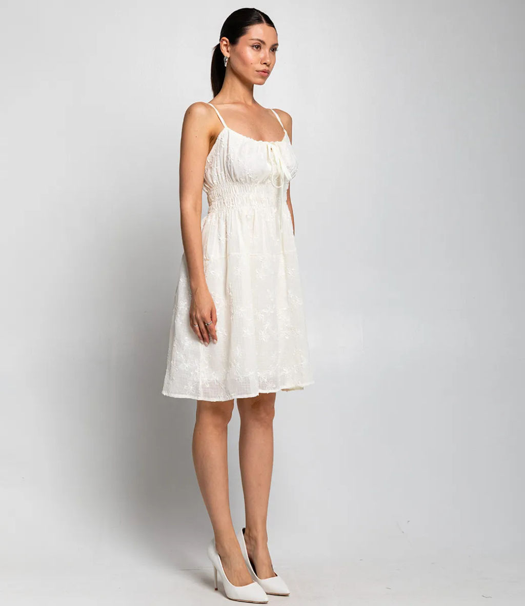 Сарафан #КТ717, кремовый