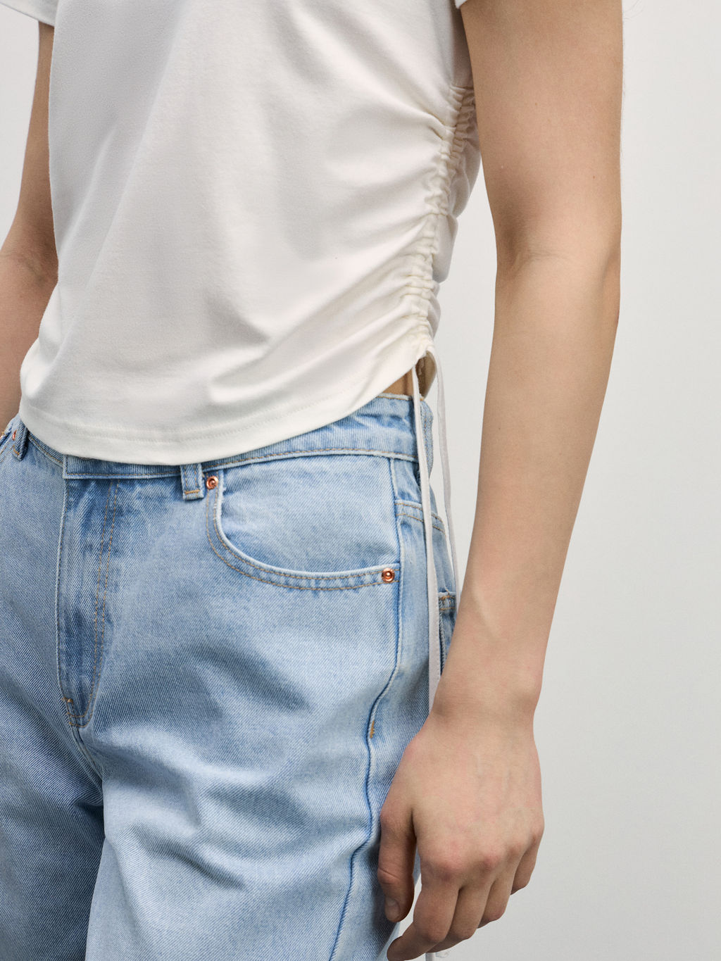 Футболка со сборками / Zarina фото 6