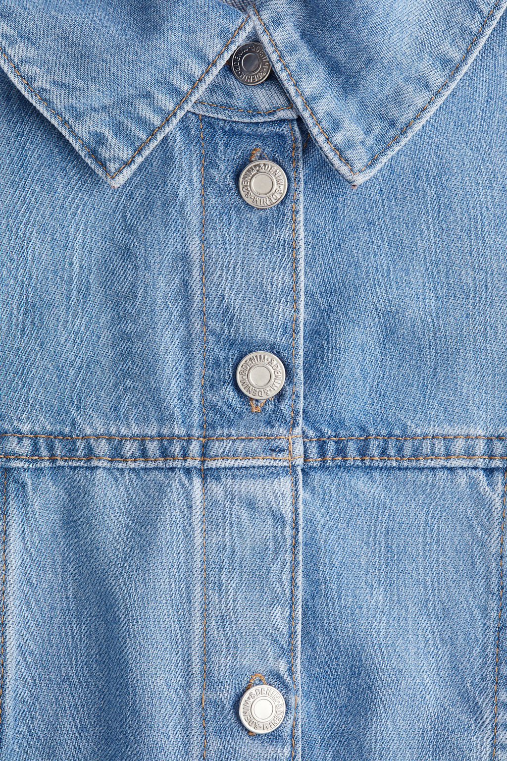 Vestido camisero en denim - H&m фото 2