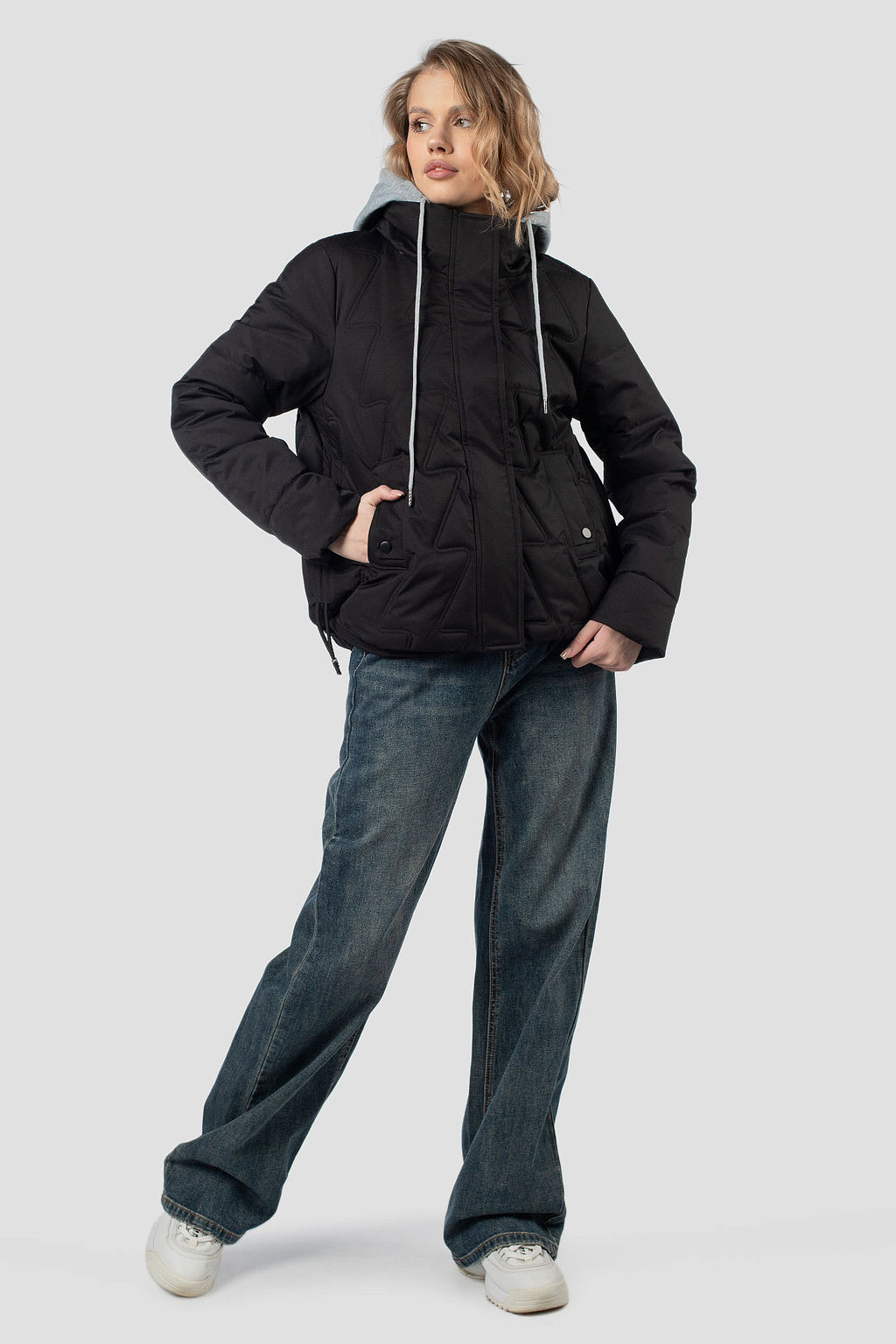 04-3182 Куртка женская демисезонная (Холлофайбер 150) - El podio фото 3