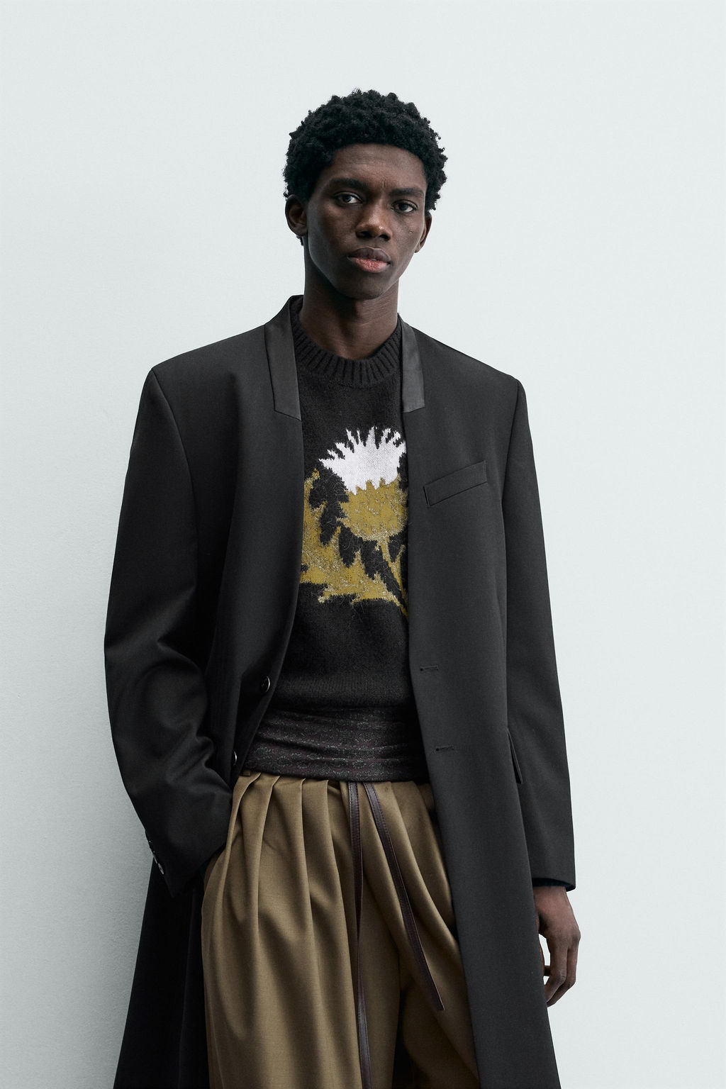 STRIPED JACQUARD FROCK COAT - LIMITED EDITION