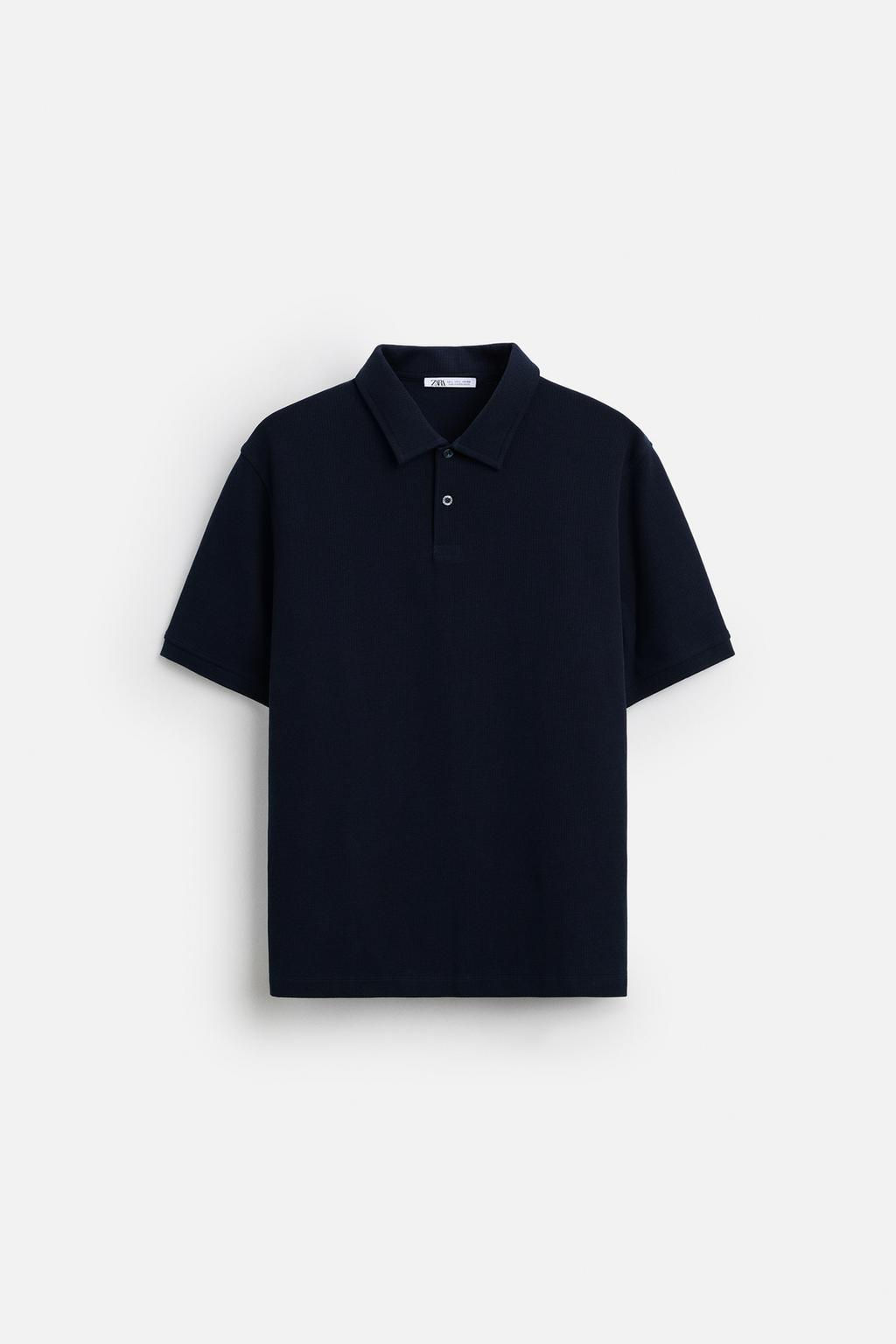 TEXTURED POLO SHIRT - Zara фото 7