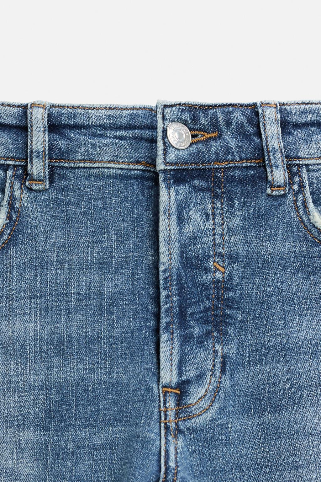 RIPPED SKINNY JEANS WITH PAINT SPLATTER - Zara фото 24