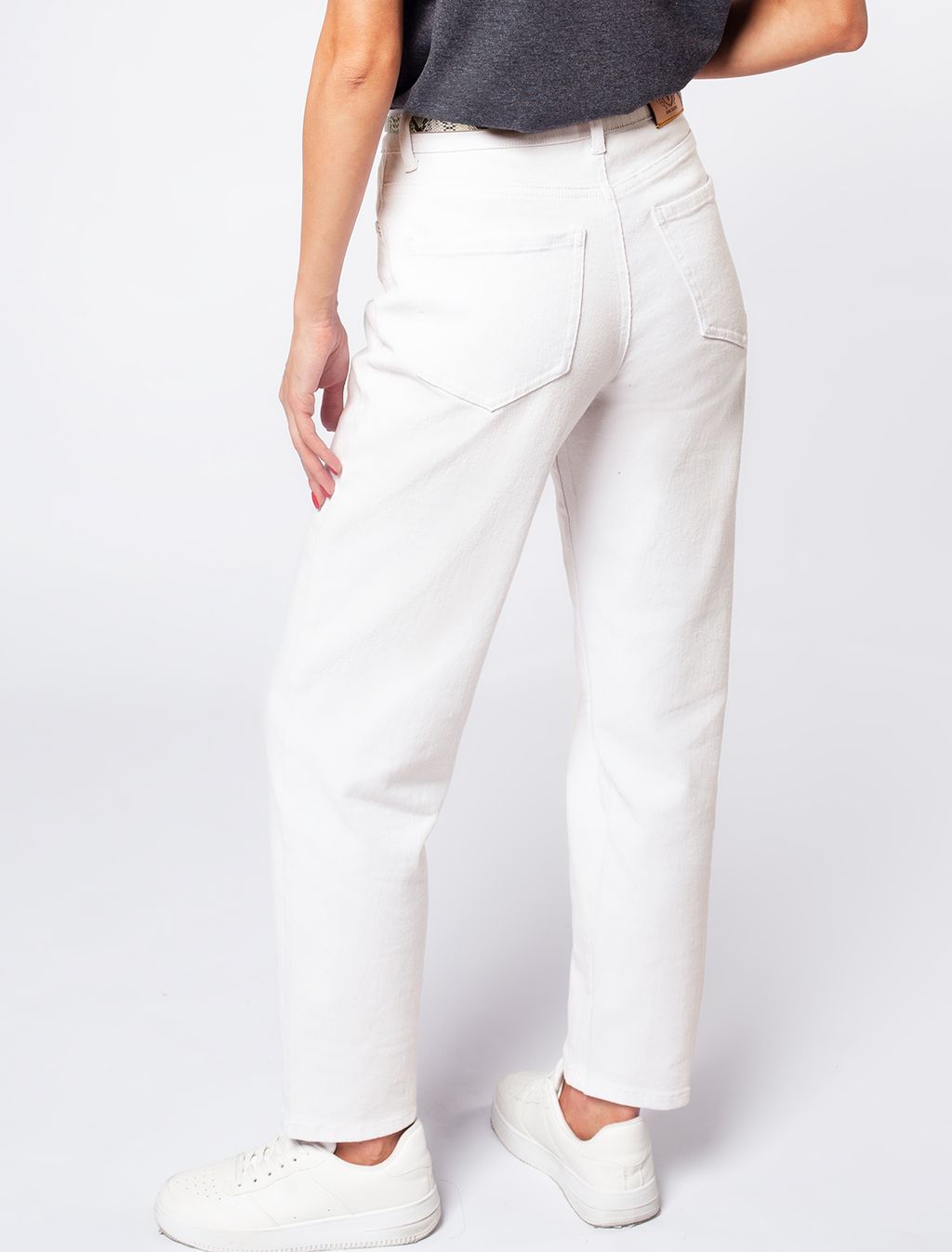 Джинсы mom-fit из эластичного денима - Vilatte фото 4