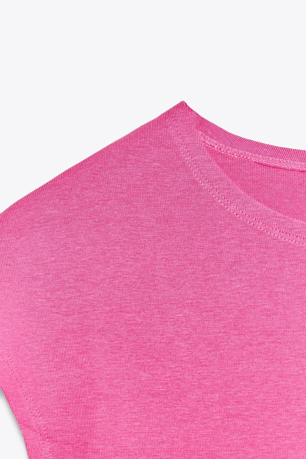 COTTON MODAL CROP T-SHIRT - Zara фото 28