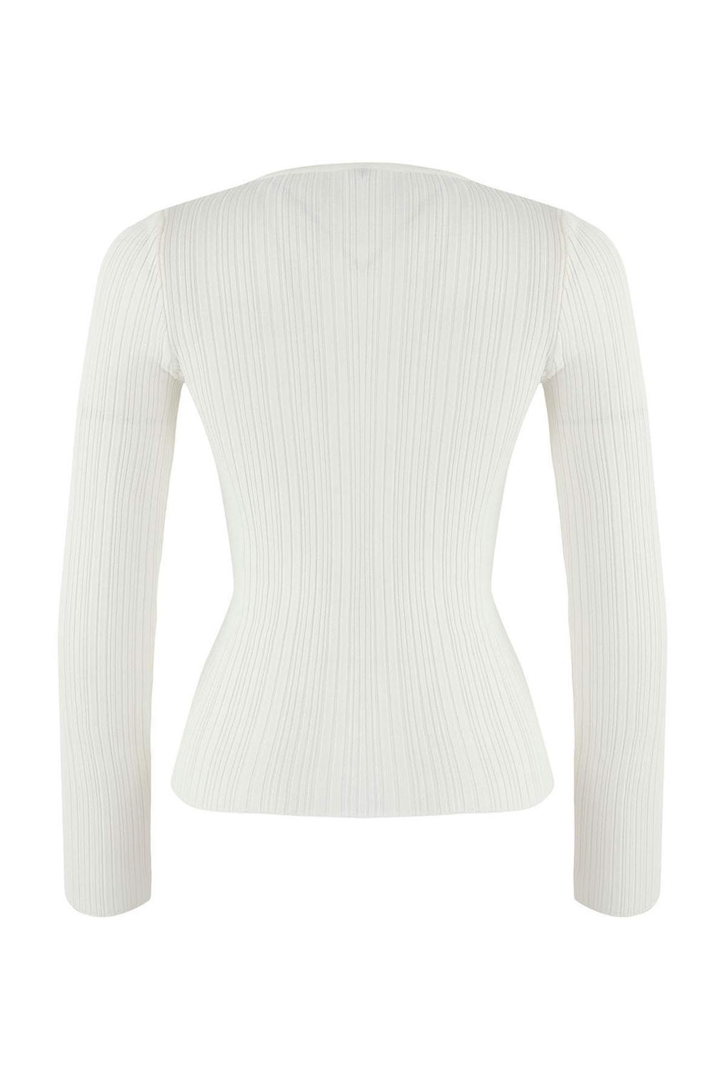 Wardrobe Essentials Antrasit Fitted/Vucuda Oturan Fitilli Triko Kazak | TWOAW26KZ00083 - Trendyolmilla фото 8