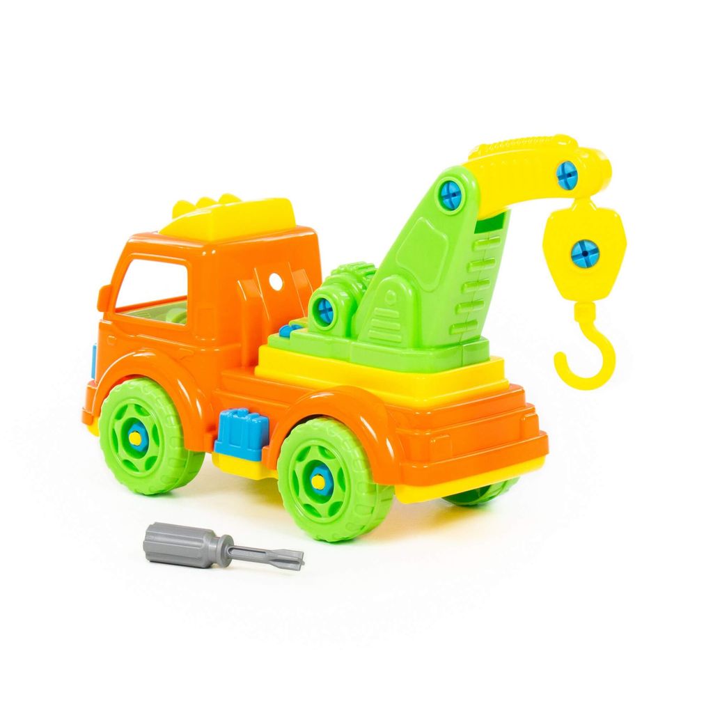 Конструктор-транспорт Автомобиль-эвакуатор (в сеточке) - Полесье фото 7