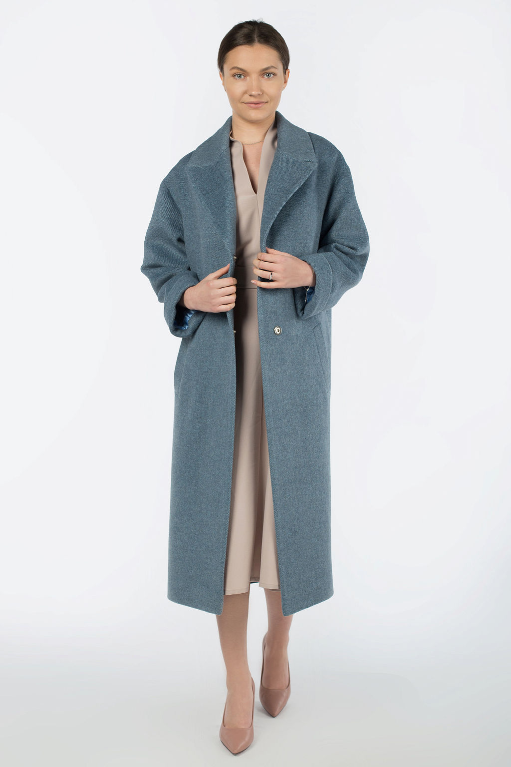 Пальто женское демисезонное (пояс) - El podio фото 2