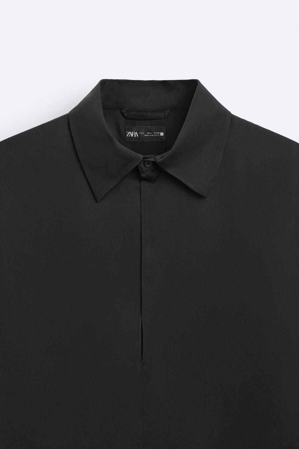 SATIN POLO SHIRT - Zara фото 9