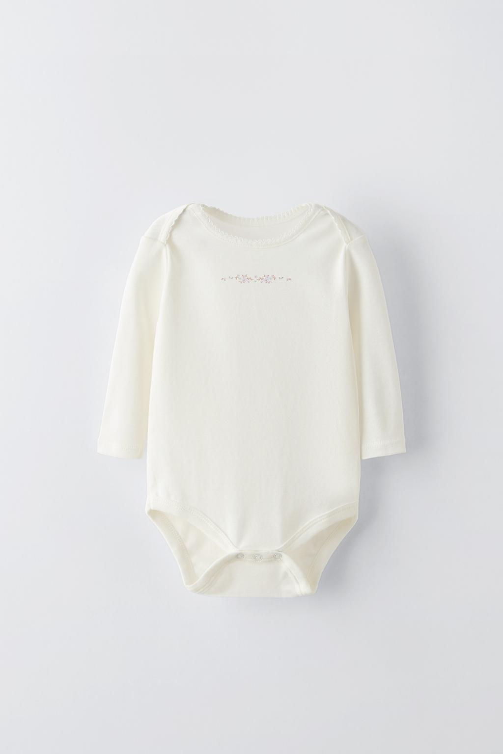 PACK OF FIVE FLORAL BODYSUITS - Zara фото 2