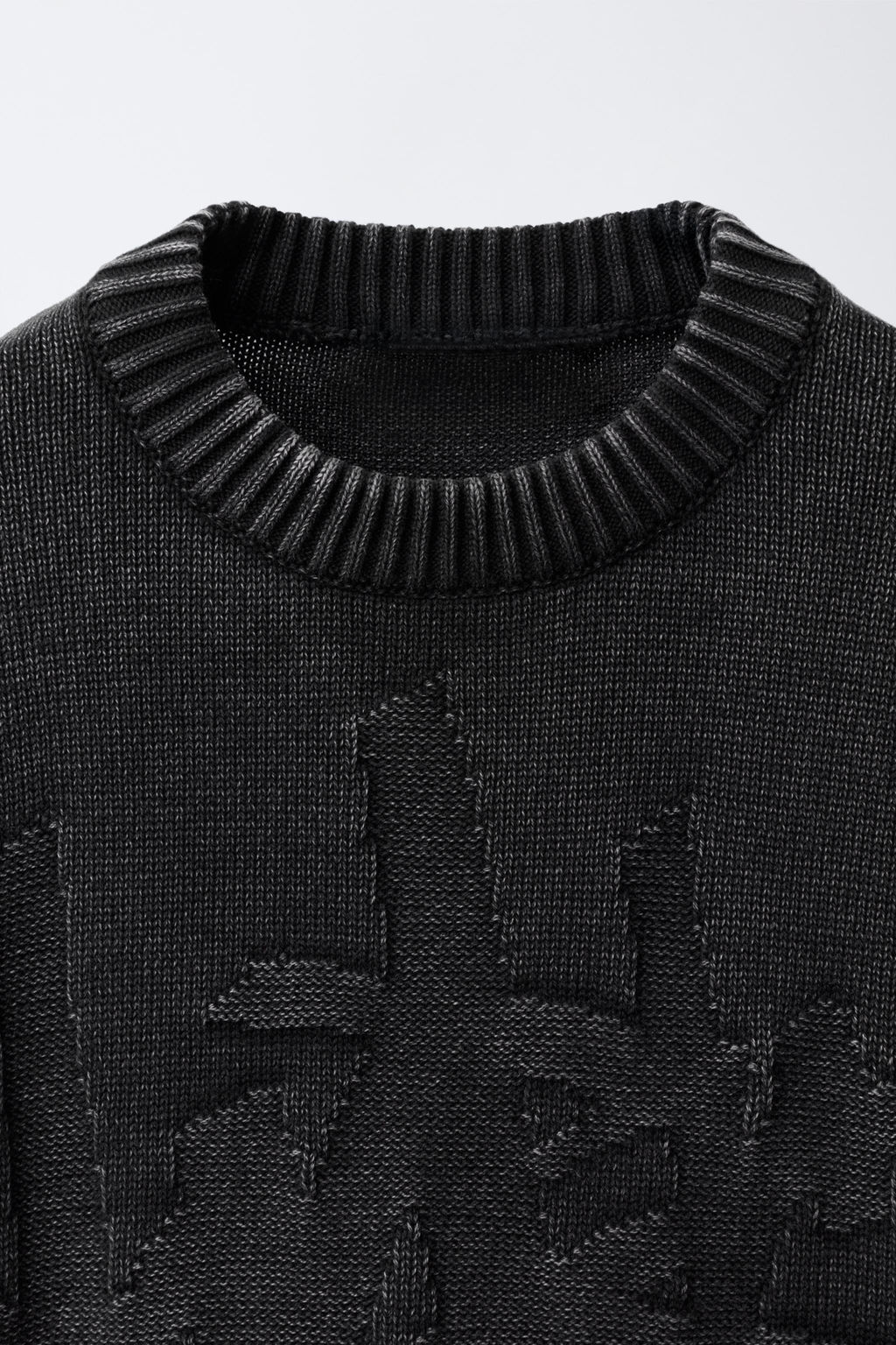 ACID WASH KNIT SWEATER - Zara фото 3