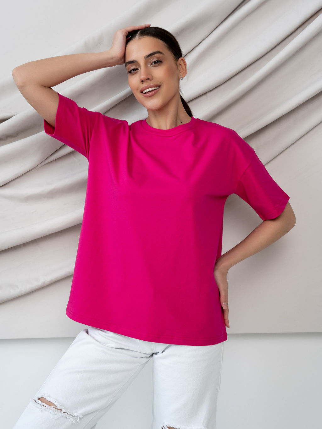 Футболка унисекс Оверсайз, цв. Фукция