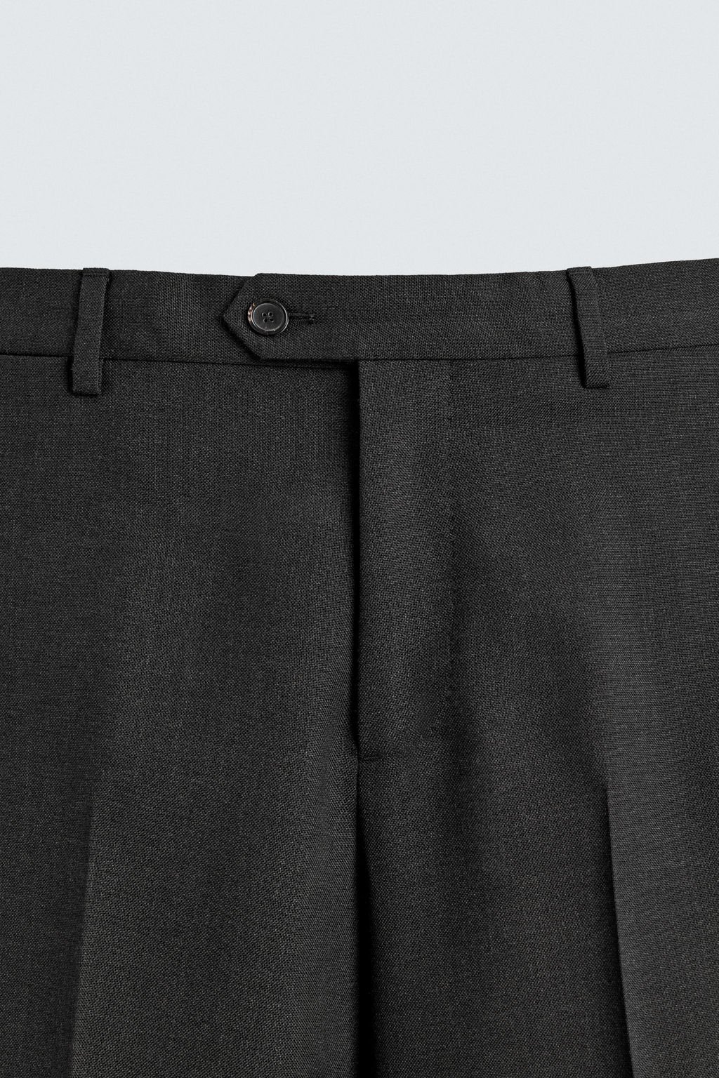 PANTAL?N REGULAR FIT TRAJE 100% LANA / Gris Antracita - Zara фото 7