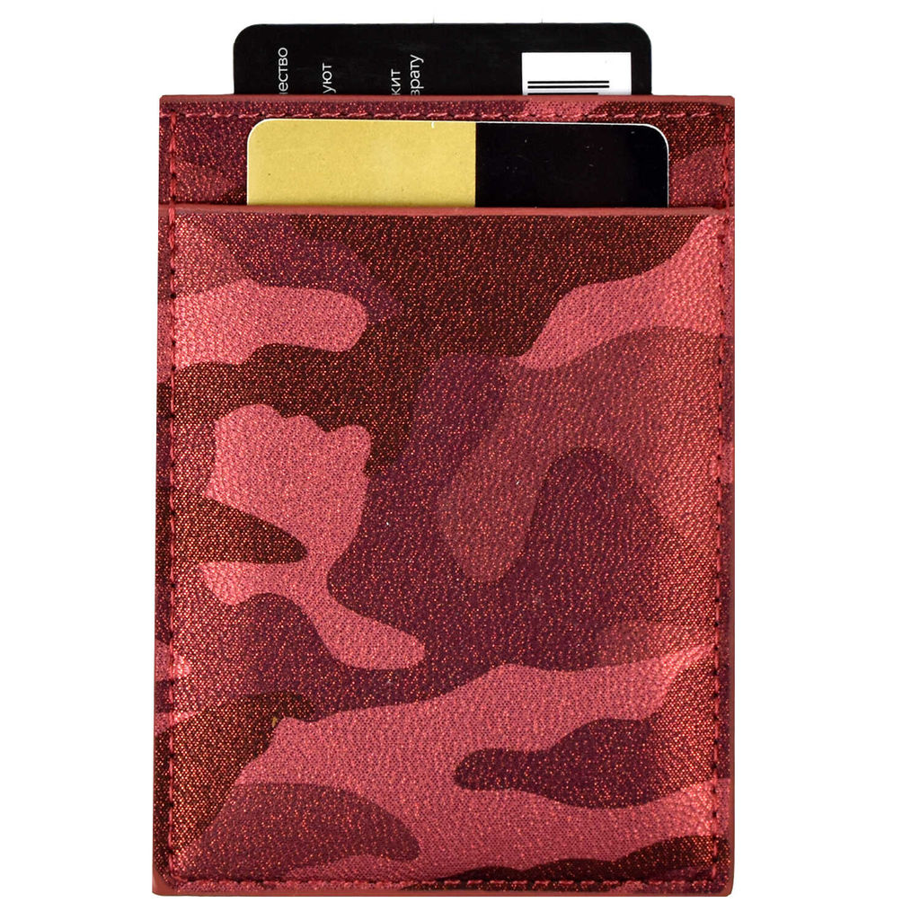 Чехол д/пласт. карт арт.47747/50 КАМУФЛЯЖ КРАСНЫЙ МЕТАЛЛИК - Феникс+ фото 6