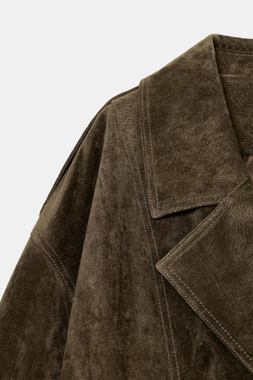 100% SHEEPSKIN SUEDE LEATHER JACKET - Zara фото 19