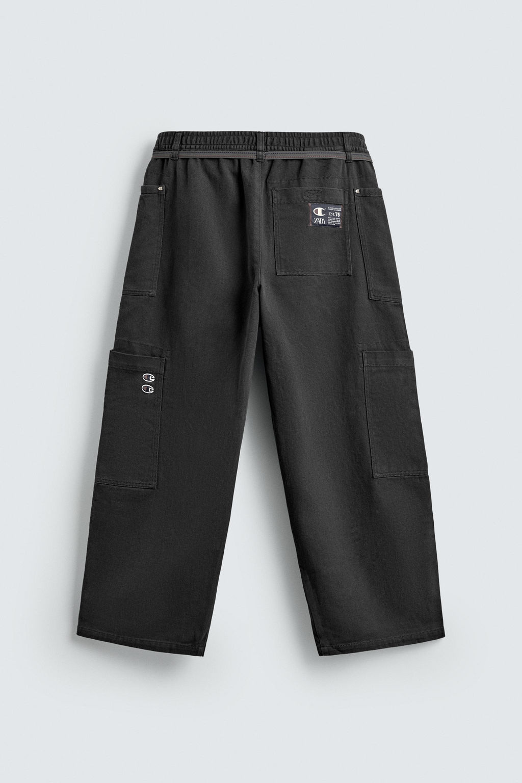 CHAMPION ® X ZARA DRAWSTRING CARGO TROUSERS  фото 8