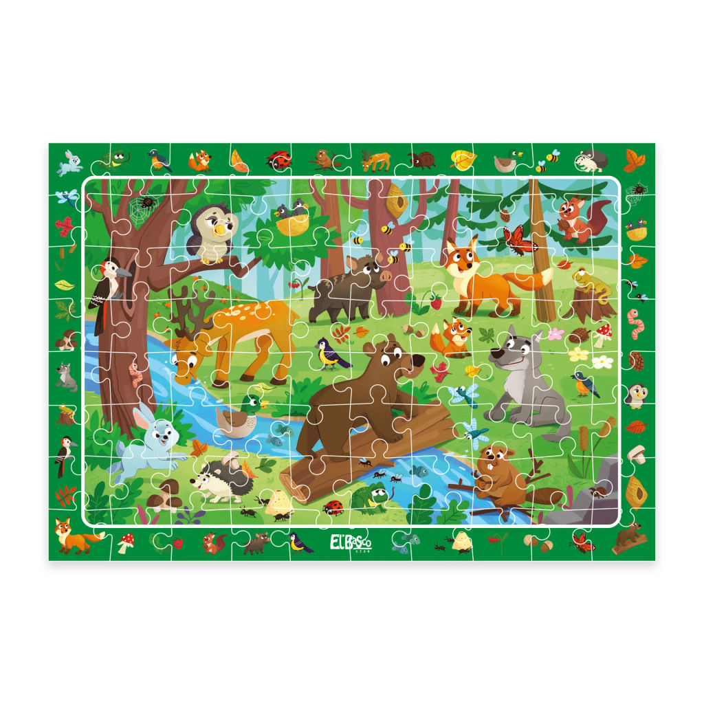 ElBascoKids / Пазл на внимательность Зимняя деревня 80 элементов - El`BascoKids фото 20