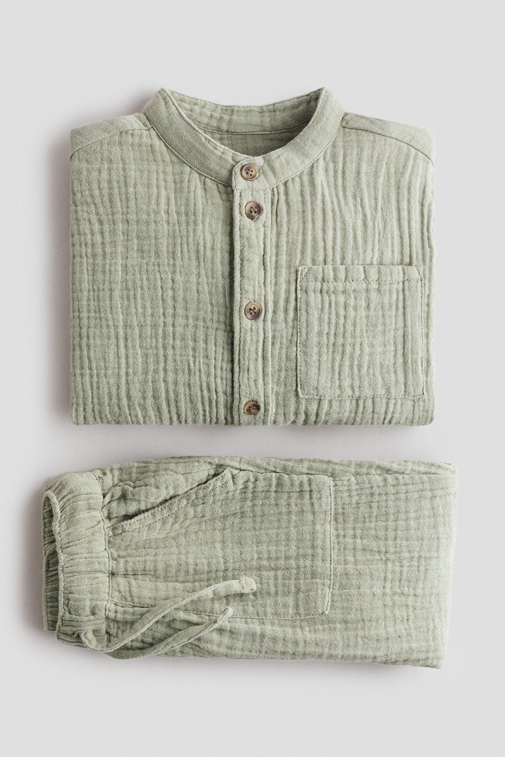 Conjunto de 2 piezas en muselina de algod?n